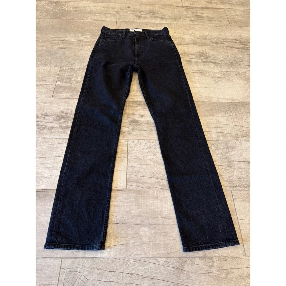 Mother Superior High Waisted Rider Skimp Jeans Whos Sorry Now Black Straight Leg